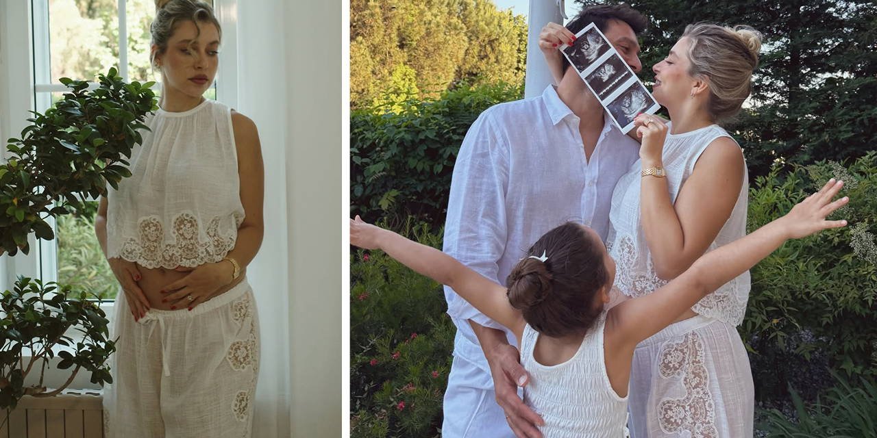 Hande Erçel'in ablası Gamze Erçel ikinci kez anne oluyor: Müjdeyi bu fotoğraflarla duyurdu
