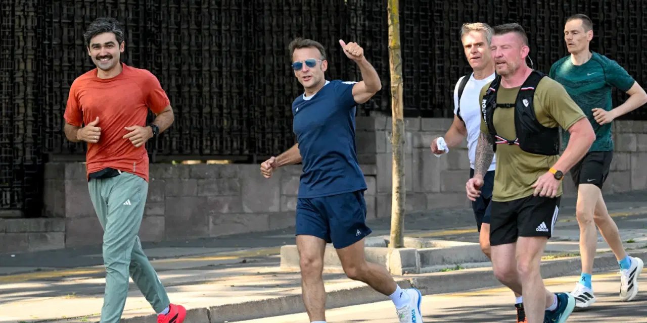 Macron 'sabah koşusu'na başladı: Park yurttaşlara kapatıldı