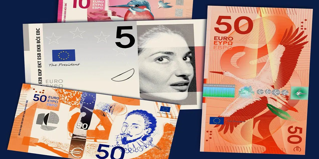 Euro banknotları baştan aşağı yenileniyor: İşte merak edilen o tasarımlar!