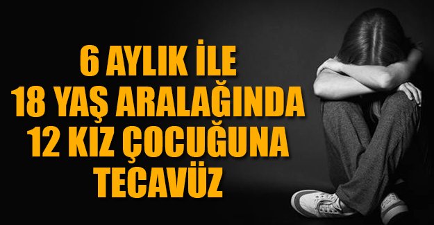 Tecavüzcünün evinde 6 aylık ile 18 yaş aralığında 12 çocuk bulundu