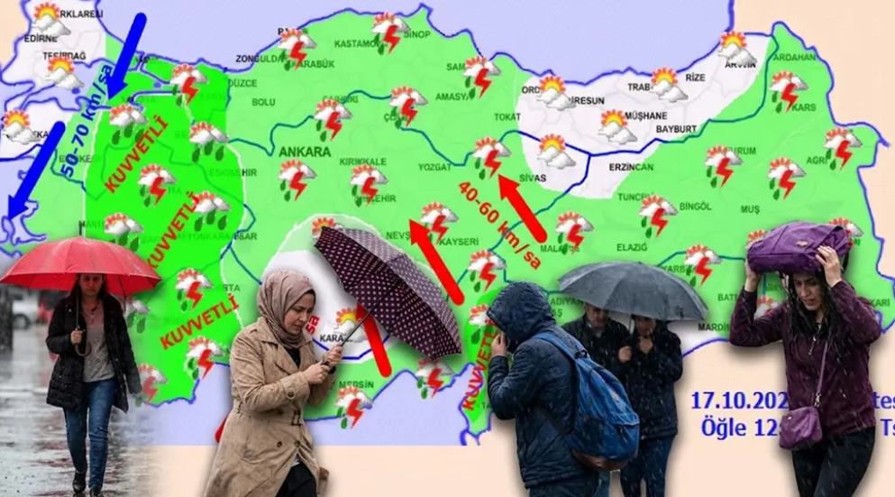 Meteoroloji’den 5 İle Turuncu, 39 İle Sarı Kodlu Uyarı: İstanbul İçin Alarm Verildi