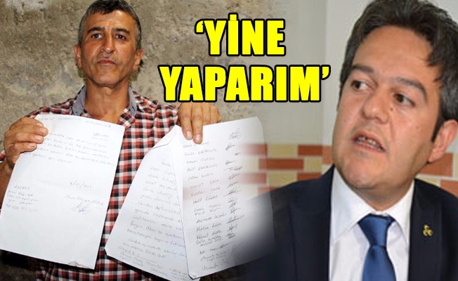 Belediye Başkanının üzerine dışkısını attı