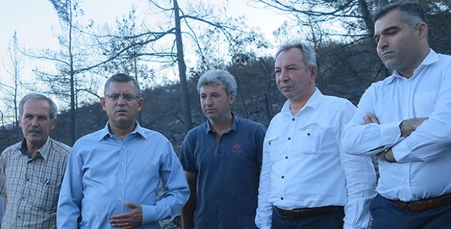 CHP’li vekiller yangın bölgesinde