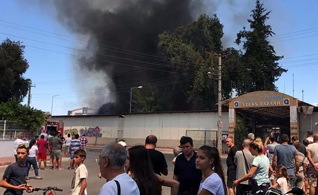 Antalya’da Festival Çarşısı’nda yangın: 2 gözaltı