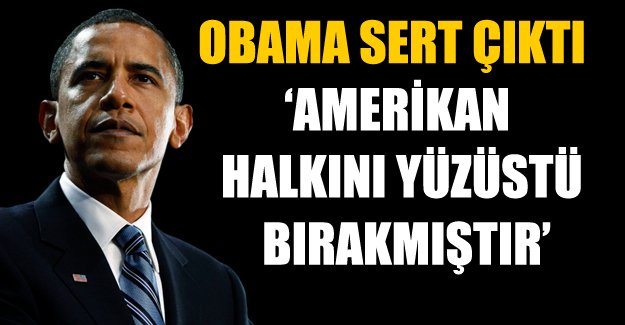 Obama Senato'ya sert çıktı
