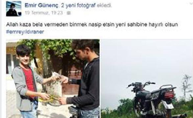 Kamyonla çarpışan motosiklet sürücüsü ağır yaralandı