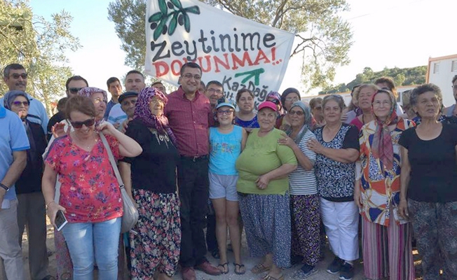 Zeytin nöbetine CHP'den destek!