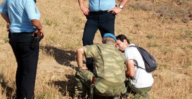 Bozcaada'da patlamamış top mermisi bulundu