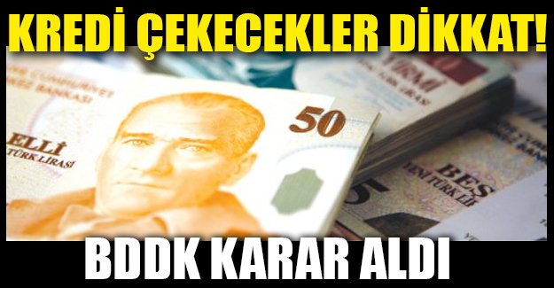 BDDK'dan kredi kararı