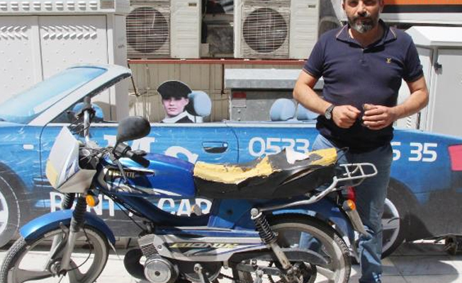Hırsıza sosyal medyadan çağrı yapan esnaf motosikletine kavuştu!