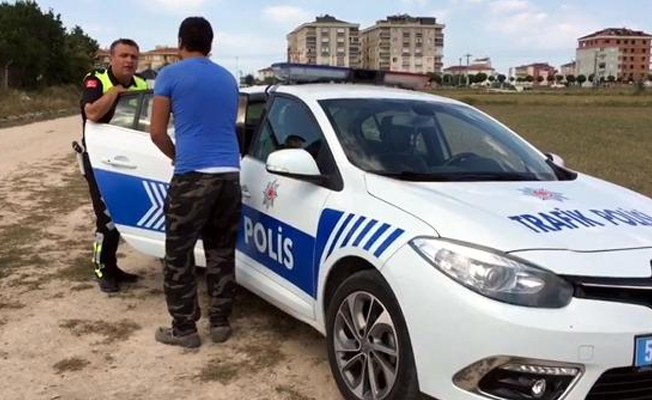 Bonzai kullanıp, kaza yapan sürücü polise yalvardı!