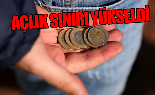Asgari ücretin 1404 lira olduğu Türkiye'de açlık sınırı 1.713 liraya yükseldi