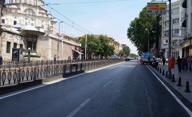 İstanbul'un en işlek caddesi artık kapalı