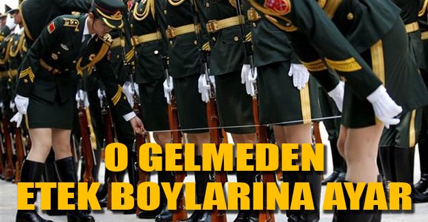 Etek boylarını metreyle ölçtüler