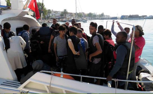 51 kaçak  sahil güvenlik karakolunda!