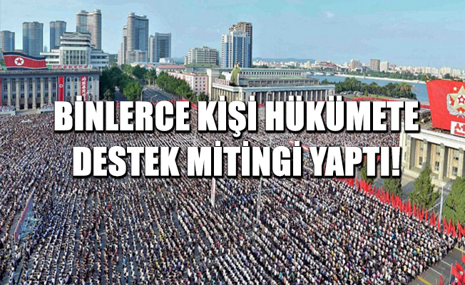 Kore halkı sokaklara döküldü!