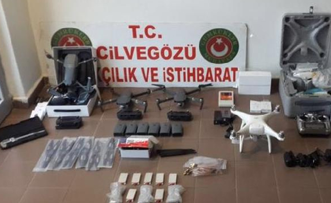 Suriye'deki terör örgütlerine götürülmek istenen 4 'drone' ele geçirildi