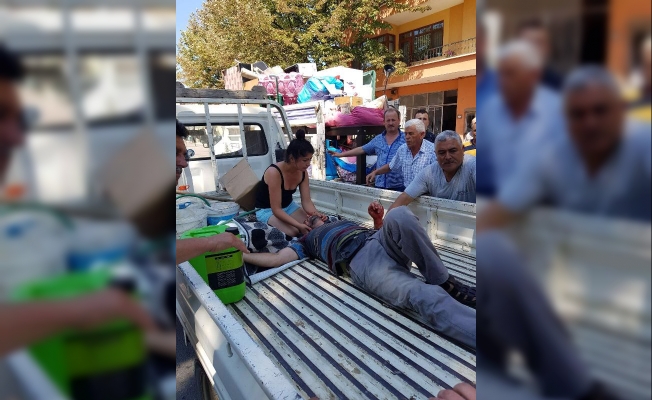 Kamyondan düşen Suriyeli işçiye ilk müdahaleyi anestezi teknisyeni yaptı!