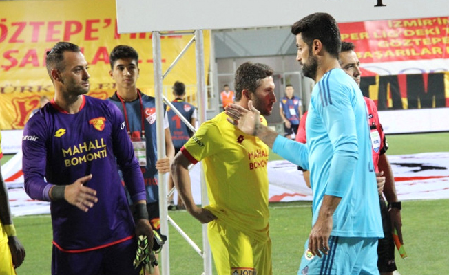 Göztepe Fenerbahçe maçında Volkanla Sabri arasında kriz!