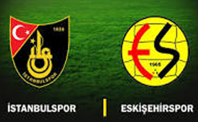 İstanbulspor Eskişehirspor mücadelesi bol gollü geçti