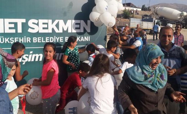 Temel atma töreninde balon izdihamı yaşandı!