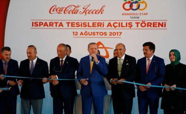Erdoğan'ın coca cola açılışına sosyal medyadan büyük tepki!