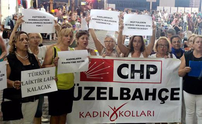 CHP'li kadınlardan 'Müftüye nikah yetkisi'ne tepki: Türkiye laiktir, laik kalacak!