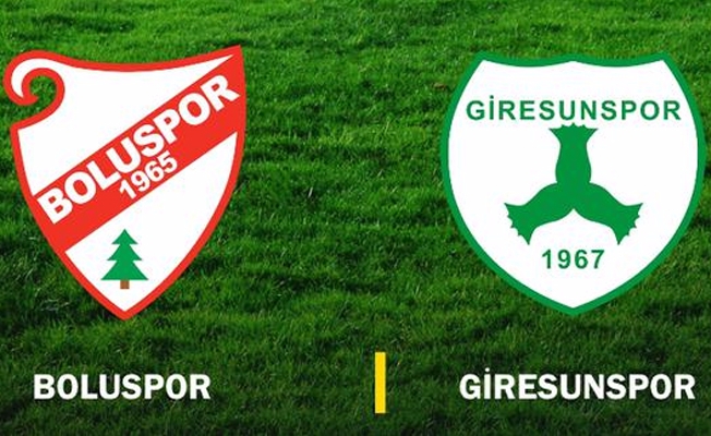 Boluspor Giresunspor maçı bol gollü geçti