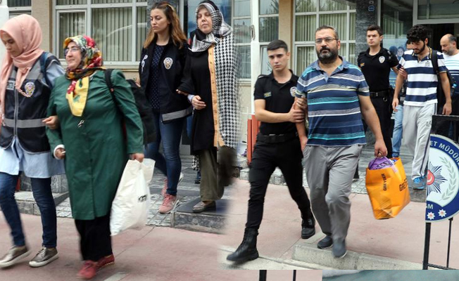 Samsun'da 9'u kadın 19 FETÖ şüphelisi adliyede