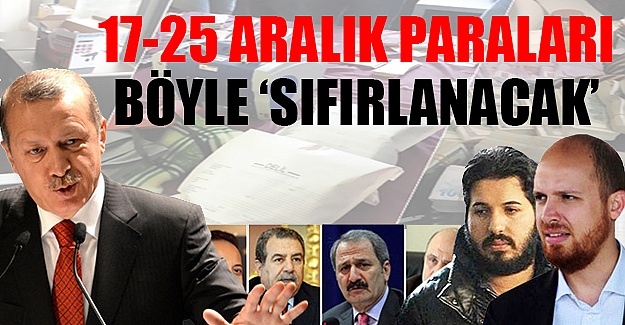 Tasarı ile 17-25 Aralık paraları sıfırlanacak