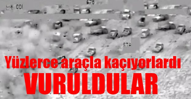 Felluce'den kaçmaya çalışan IŞİD militanları böyle vuruldu