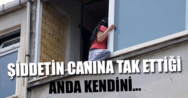 Şiddet gören kadını, polis kapıyı kırarak kurtardı