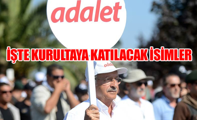 Adalet Kurultay'ı programı netleşti