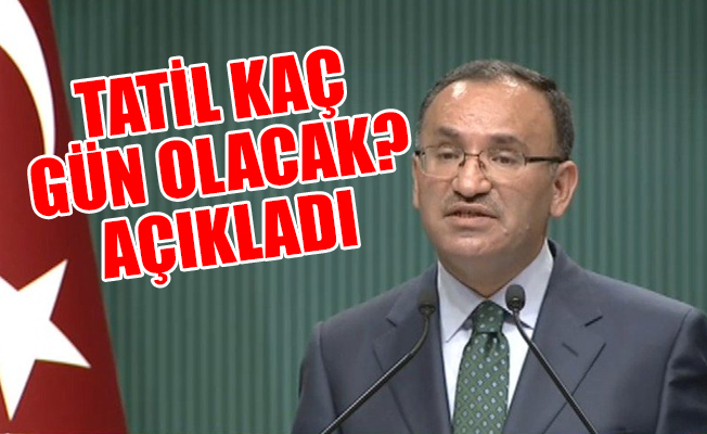 Bakanlar Kurulu'ndan flaş Kurban Bayramı tatili açıklaması
