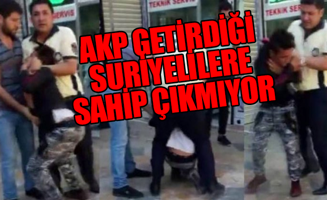 AKP'li Belediyenin zabıtalarından Suriyeli çocuğa dayak