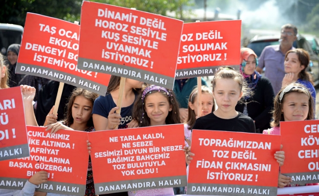 Hafriyat kamyonu eylemi: Horoz sesiyle uyanmak istiyoruz!