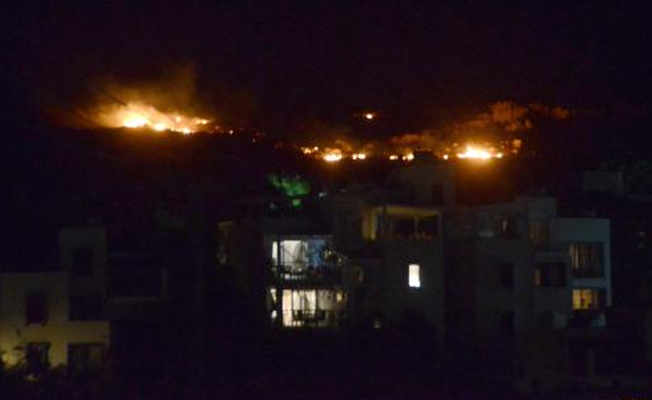 Bodrum'da yangın çıktı