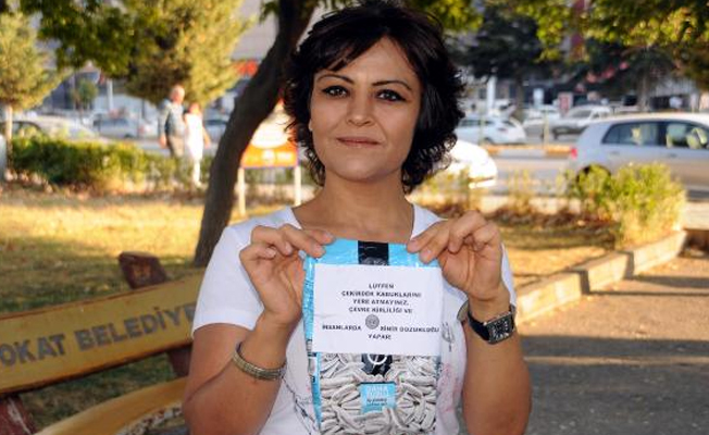 Çevre gönüllüsünden üreticilere 'çekirdek kabuğu' mektubu