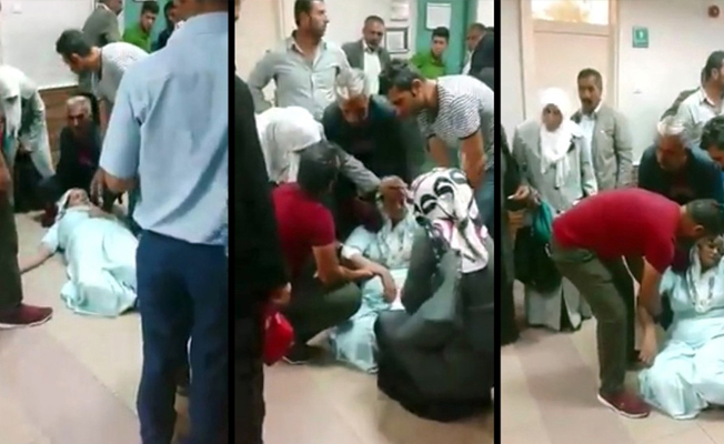 Devlet hastanesinde skandal! Hasta kadın saatlerce yerde kaldı