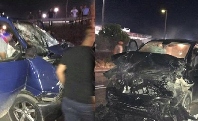 Kocaeli'de hatalı sollama sonucu, 8 kişi yaralandı!