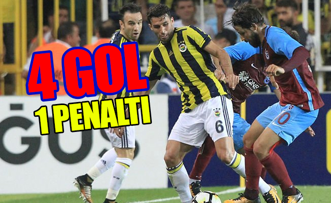 Fenerbahçe-Trabzonspor maçında gol düellosu