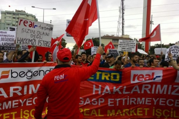 Real işçileri Çayyolu'nda direnişte!