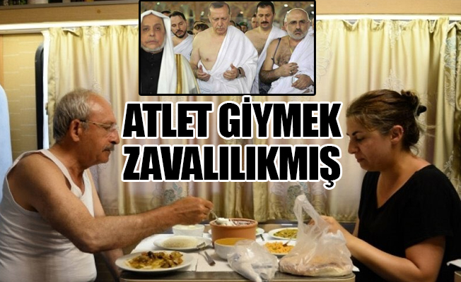 Erdoğan Kılıçdaroğlu'nun atletli halini eleştirdi