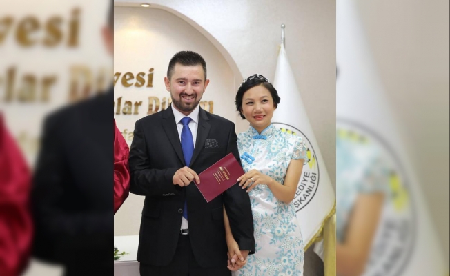İnternetten tanıştığı Çin'li kadınla Tekirdağ'da evlendi!
