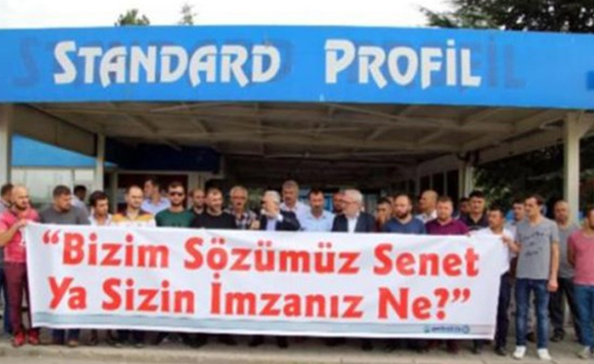 İşten çıkartılan 144 işçi eylem yaptı