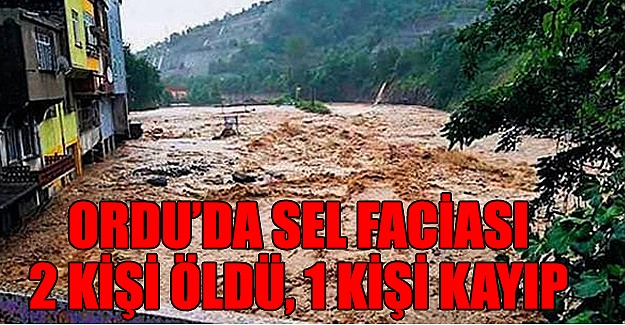 Ordu'da sel felaketi; 2 kişi hayatını kaybetti, 1 kayıp