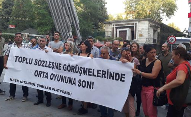 KESK'ten toplu sözleşme protestosu: Türkiye tipi toplu sözleşme sistemi iflas etmiştir