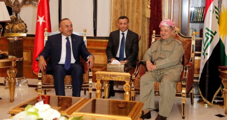 Referandum öncesi Çavuşoğlu'ndan kritik, Barzani ziyareti