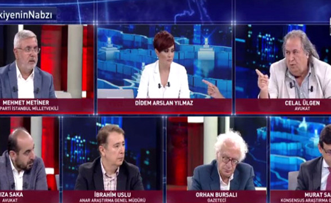 Canlı yayında AKP'li Metiner tehdit savurdu: Bir daha bana parmak sallarsan...
