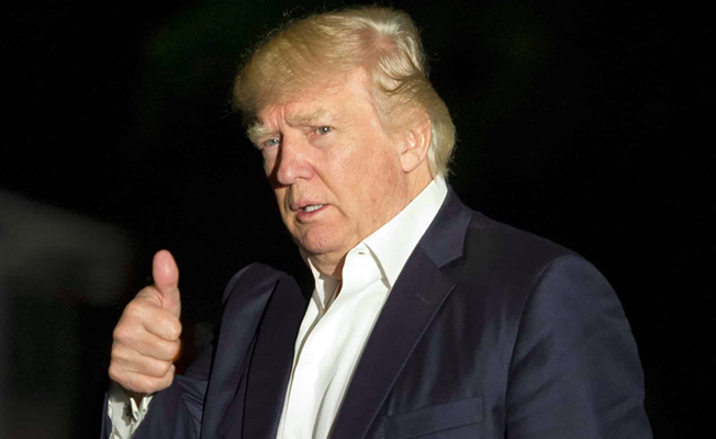 Trump da 'tek' dedi